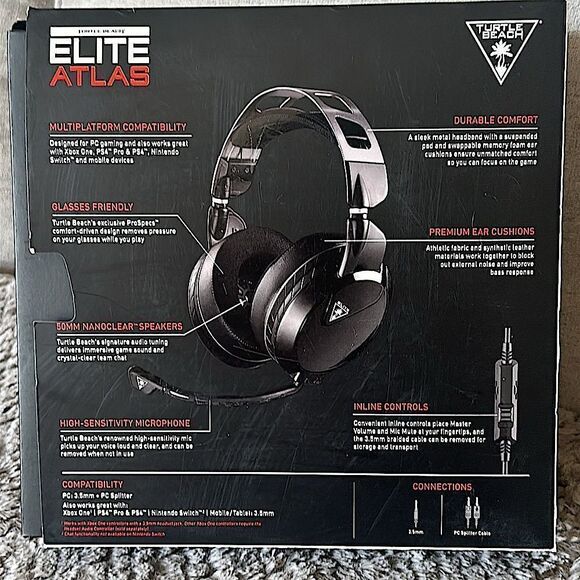 Turtle Beach Elite Atlas Pro Performance Gaming Headset! - Picture 2 of 15